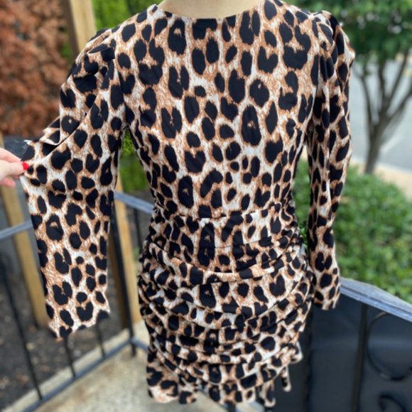 LIBIAN SZ SMALL LEOPARD DRESS - Picture 1 of 4